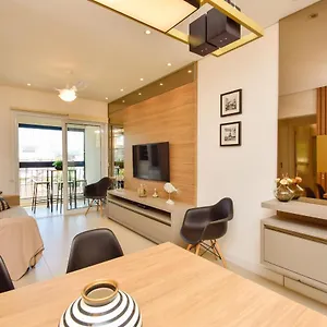  Apartamento Pontal De Jurerê Magnífico, 40m Da Brasil